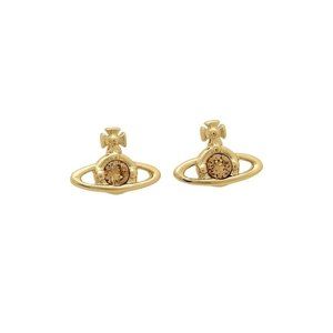 Vivienne Westwood Gold Nano Solitaire Earrings